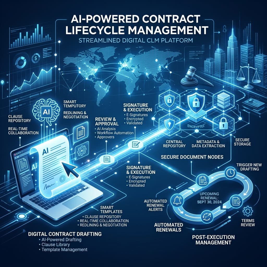 AI-Powered Contract Lifecycle Management (CLM): From Draft to Renewal